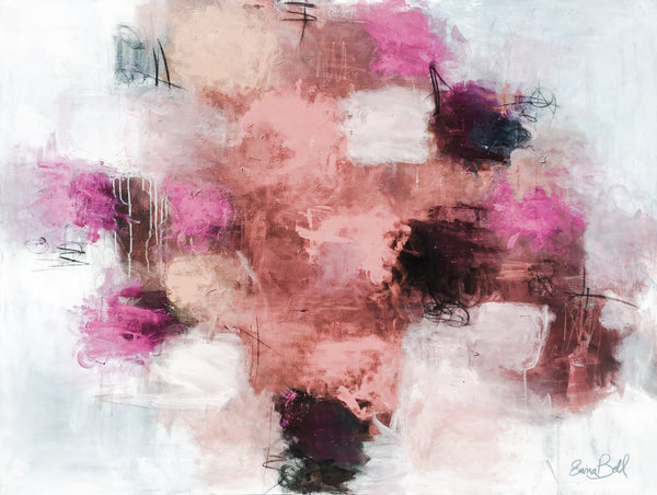 Peach Pink Blush painting Emma Bell - Christenberry Collection