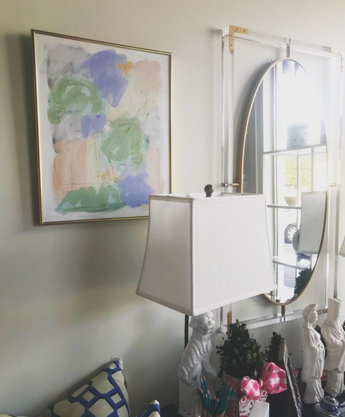 Naive Hues I and II painting Ashley Williams - Christenberry Collection