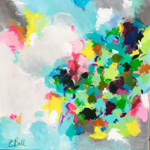 Within the Clouds painting Emma Bell - Christenberry Collection
