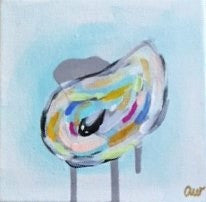 Abstract Oysters painting Ashley Williams - Christenberry Collection