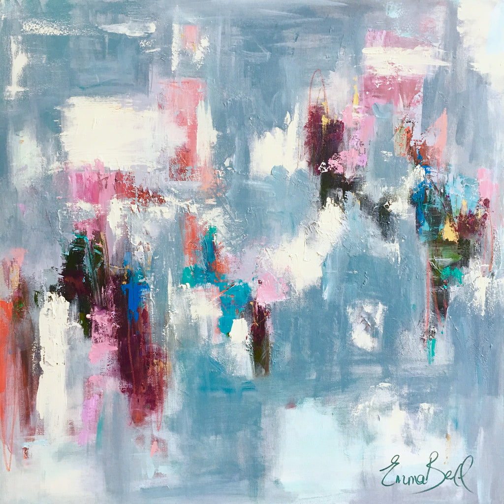 Pink Rhapsody painting Emma Bell - Christenberry Collection