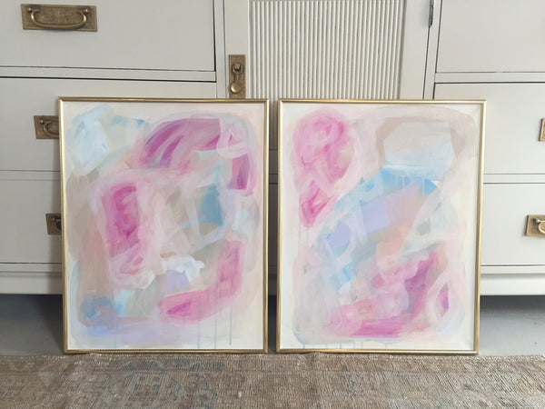 Washed Away 1 & 2 painting Ashley Williams - Christenberry Collection