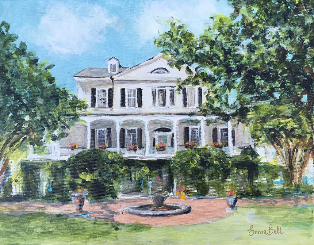 Thomas Bennet House painting Emma Bell - Christenberry Collection