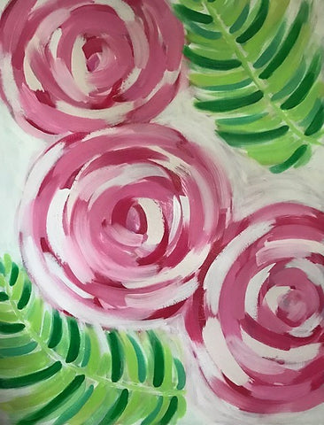 Peonies painting Ashley Williams - Christenberry Collection