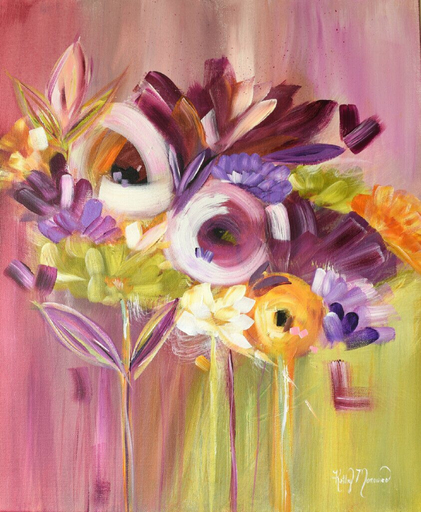 Cabernet Kinda Day 2 painting Kathy Morawiec - Christenberry Collection