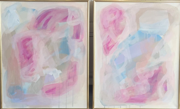 Washed Away 1 & 2 painting Ashley Williams - Christenberry Collection