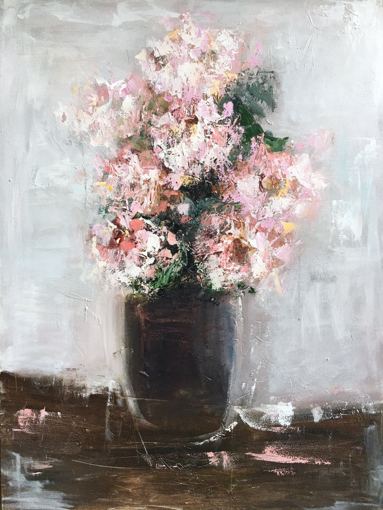 The Perfect Peonies painting Emma Bell - Christenberry Collection
