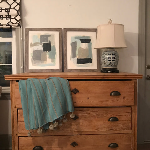 Haze I & II painting Ashley Williams - Christenberry Collection