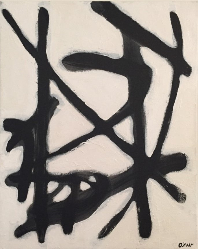 Black and White No. 2 painting Ashley Williams - Christenberry Collection