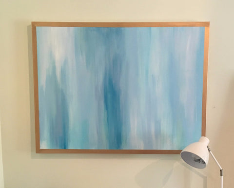 Blue Falls painting Lauren Neville - Christenberry Collection