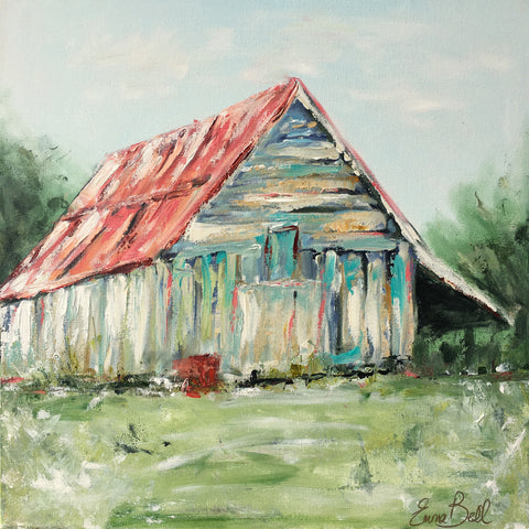 American Barn painting Emma Bell - Christenberry Collection