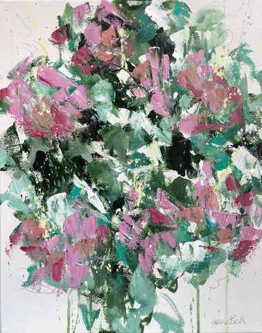 Pink Roses for Mum painting Emma Bell - Christenberry Collection