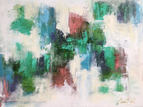 Botanical Haze painting Emma Bell - Christenberry Collection