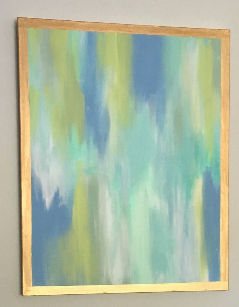 Blues and Greens painting Lauren Neville - Christenberry Collection