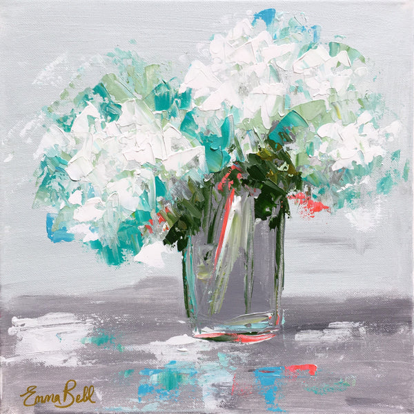 Hydrangeas painting Emma Bell - Christenberry Collection
