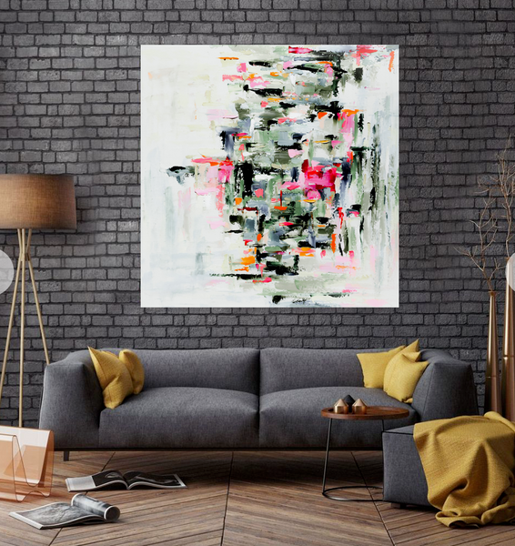 Muted Garden Floral painting Emma Bell - Christenberry Collection