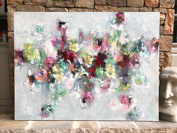 Spring Garden Abstract painting Emma Bell - Christenberry Collection