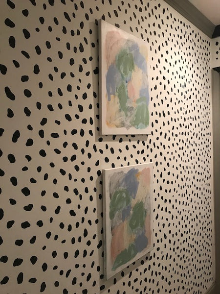 Naive Hues I and II painting Ashley Williams - Christenberry Collection