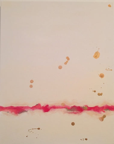 Pink Sunset painting Ashley Williams - Christenberry Collection