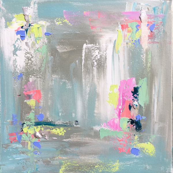 Summer Vibes Diptych painting Emma Bell - Christenberry Collection