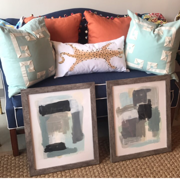 Haze I & II painting Ashley Williams - Christenberry Collection
