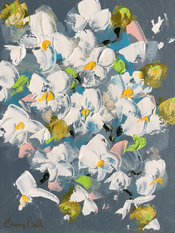 Mini Orchid II painting Emma Bell - Christenberry Collection