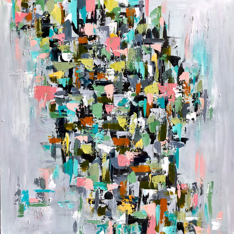 Candy Collision painting Emma Bell - Christenberry Collection