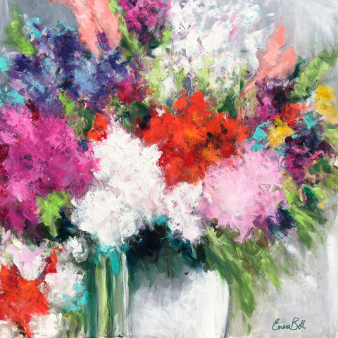 Market Floral Frenzy painting Emma Bell - Christenberry Collection