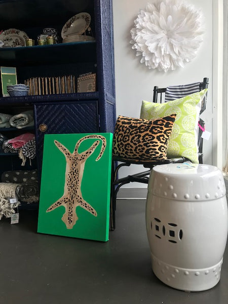 Faux Cheetah Rug painting Ashley Williams - Christenberry Collection