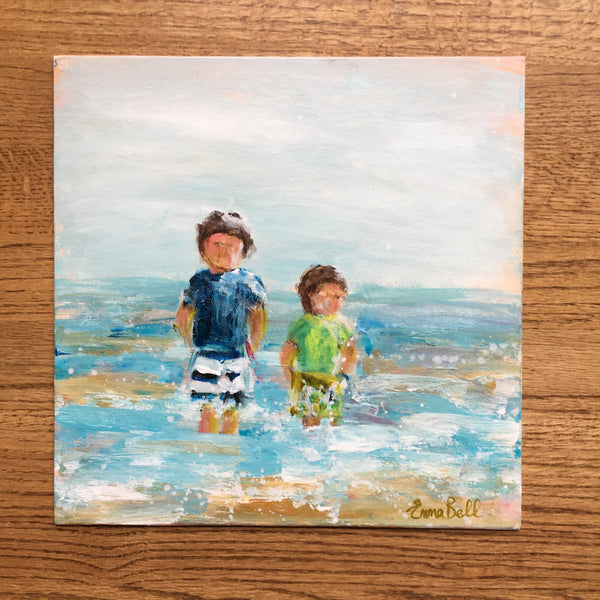 Beach Family Commissions painting Emma Bell - Christenberry Collection