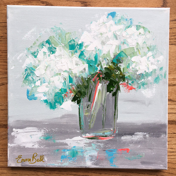 Hydrangeas painting Emma Bell - Christenberry Collection