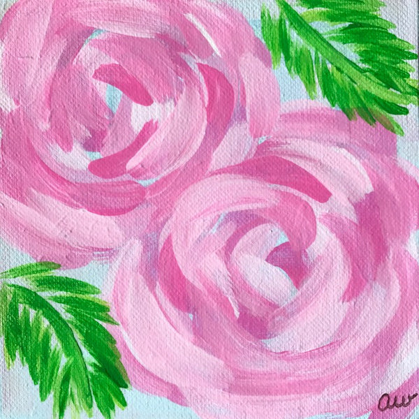 Party Peonies painting Ashley Williams - Christenberry Collection