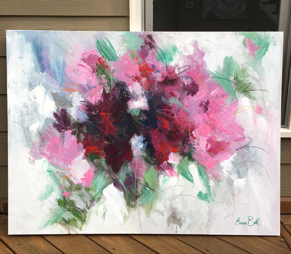 Wild Azaleas painting Emma Bell - Christenberry Collection