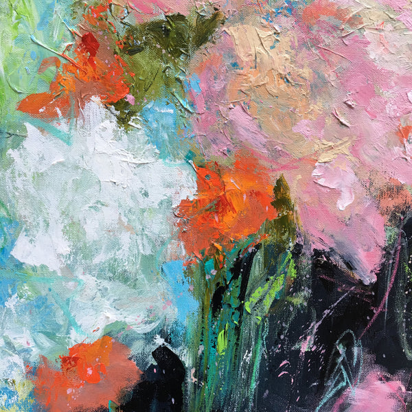 Peonies and Hydrangeas painting Emma Bell - Christenberry Collection