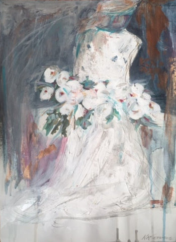 Wedding Bouquet painting Michalle Sessions - Christenberry Collection