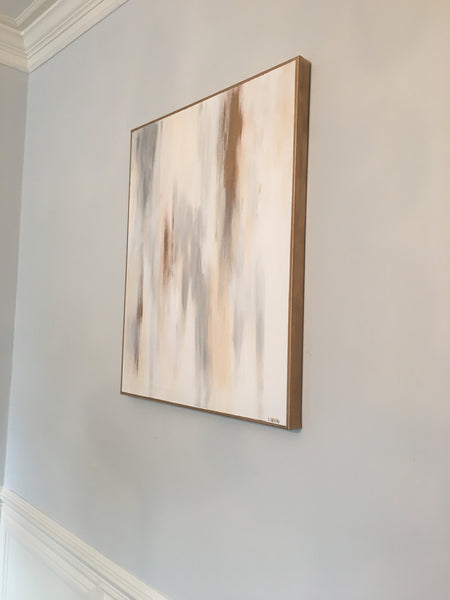Gold and Gray painting Lauren Neville - Christenberry Collection