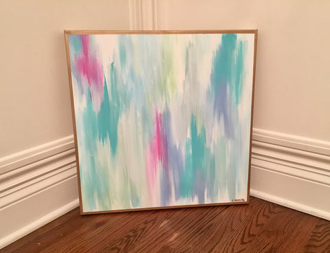 Fuchsia Blush painting Lauren Neville - Christenberry Collection
