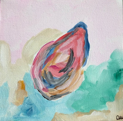 Party Oysters painting Ashley Williams - Christenberry Collection