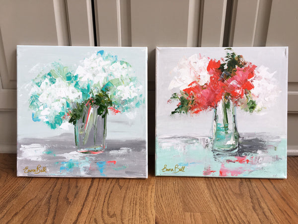 Hydrangeas painting Emma Bell - Christenberry Collection