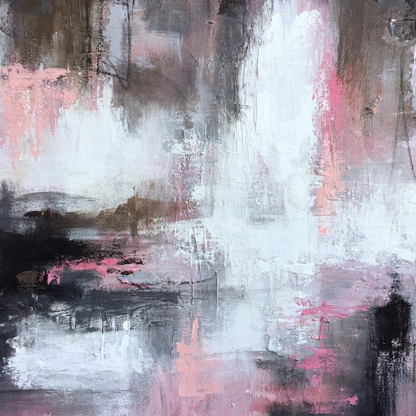 Charcoal Blush Reflection painting Emma Bell - Christenberry Collection