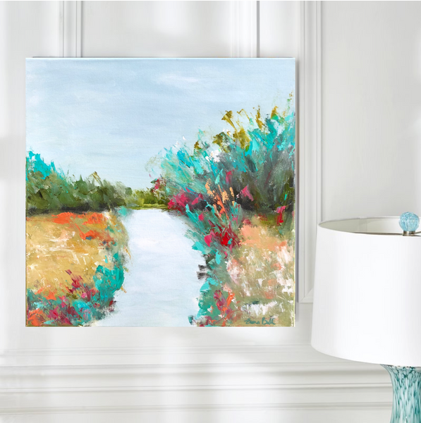 Morning Marsh painting Emma Bell - Christenberry Collection