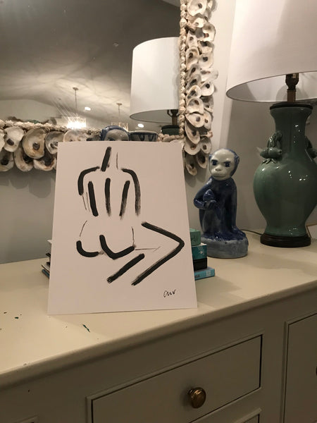 Minimalist Nude III painting Ashley Williams - Christenberry Collection