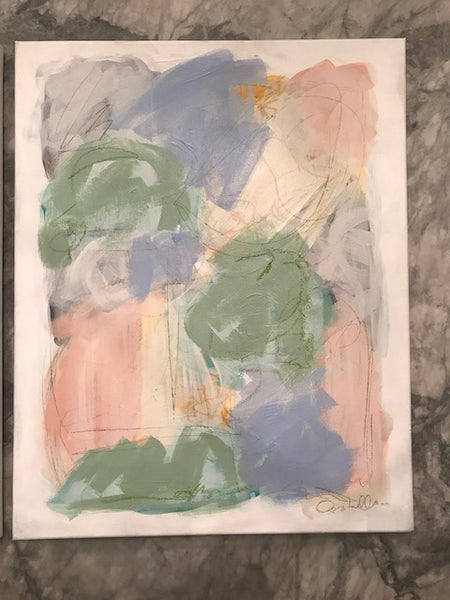 Naive Hues I and II painting Ashley Williams - Christenberry Collection