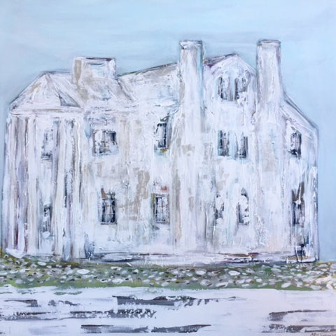 Blue Sky Cotton painting Michalle Sessions - Christenberry Collection