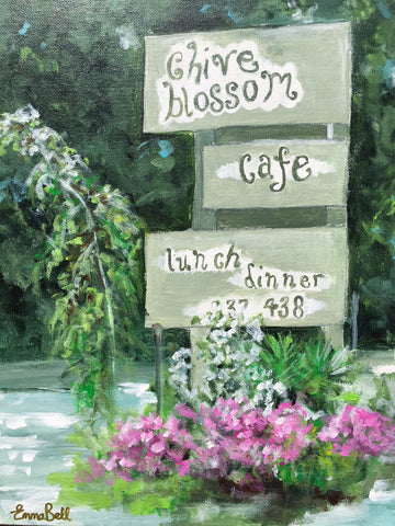 Chive Blossom Cafe, Pawleys Island painting Emma Bell - Christenberry Collection