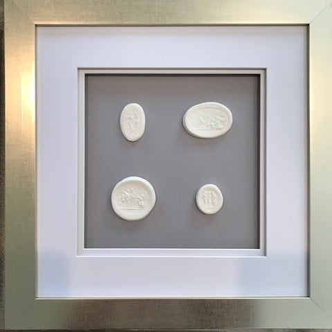 Square Intaglios painting Ashley Williams - Christenberry Collection