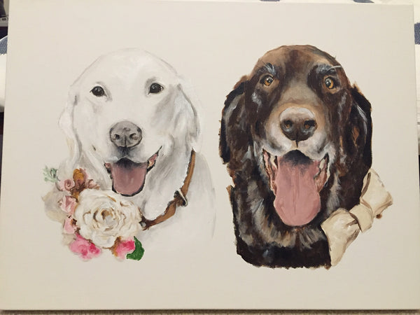 Pet Portrait Commissions by Emma Bell painting Emma Bell - Christenberry Collection
