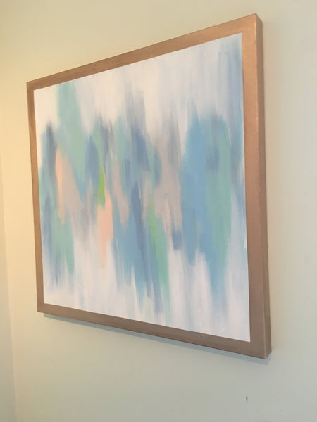 Hazy Blues painting Lauren Neville - Christenberry Collection