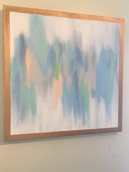 Hazy Blues painting Lauren Neville - Christenberry Collection