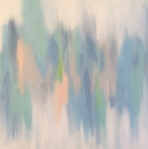 Hazy Blues painting Lauren Neville - Christenberry Collection